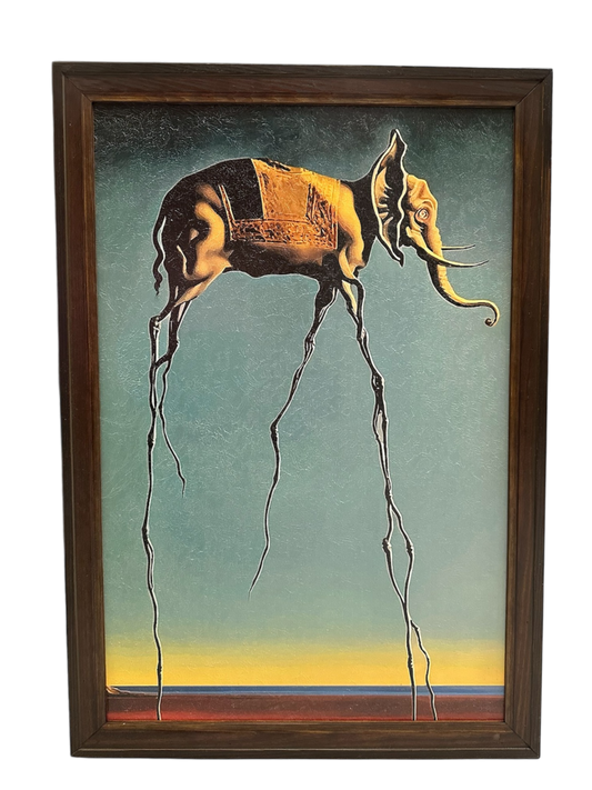 "Słoń na pajęczych nogach" (The Elephant on Stilts) Salvador Dali plakat płótno surrealizm reprodukcja Oil Giclée