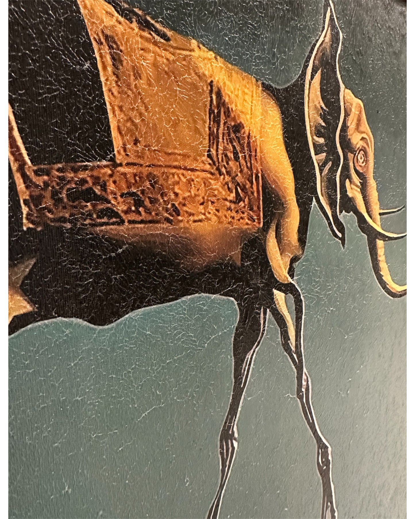 "Słoń na pajęczych nogach" (The Elephant on Stilts) Salvador Dali plakat płótno surrealizm reprodukcja Oil Giclée